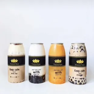 a variety of iced drinks
