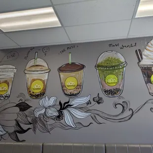 Boba artwork on the wall