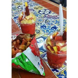 Mangonadas and Tostilocos. Best I've ever had !