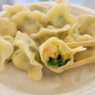 Shrimp Chive & Egg Dumplings