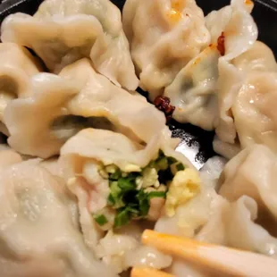 Shrimp Chive Egg Pot Stickers