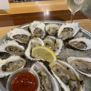 Dozen oysters