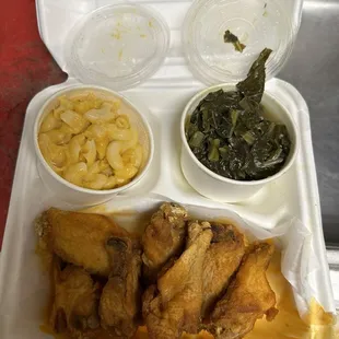 Chicken, Mac and Cheese, and Greens!!!