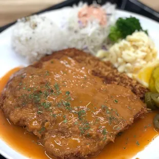 Pork cutlet with cheese
