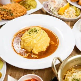 omurice / rice omelet