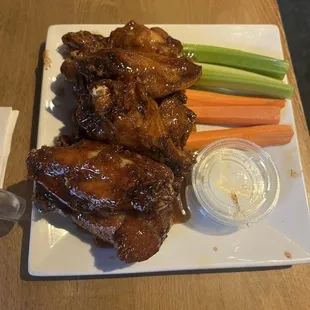 Honey old bay wings