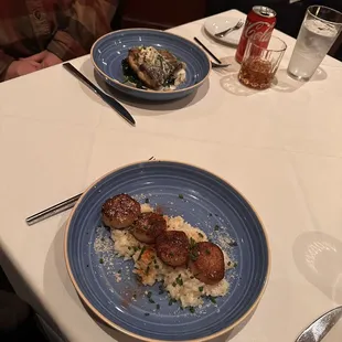 Scallops and catch of the day