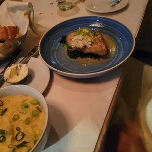 Catch of the say with a side of potatoes