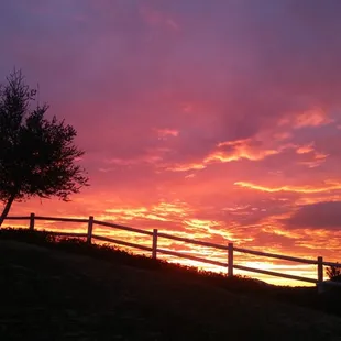 At sunset