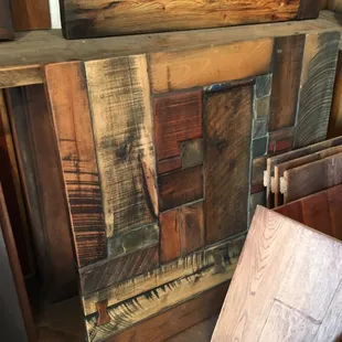More wood art.