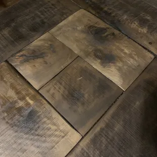 Block pattern rustic maple.