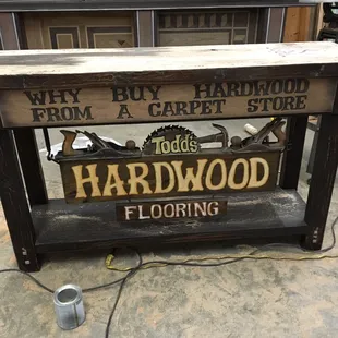 &quot;Why buy wood from a carpet store?&quot; Why? Why not go to the wood workers who know wood.