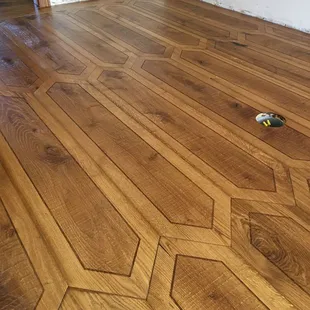 Sand and finish French oak we did.
