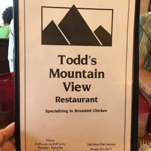 The Menu!