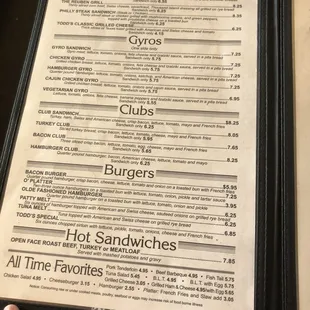 Menu Dec 2019
