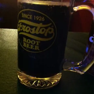 They serve Frostop root beer! Tasty!
