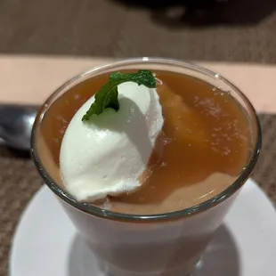 Restaurant week menu:  salted caramel butterscotch pudding