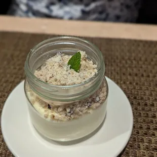 Restaurant week menu: lemon blueberry mousse