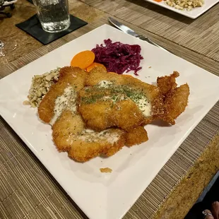 Pork Schnitzel from the Oktoberfest featured menu.