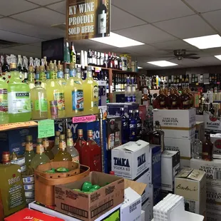 The inside... the non bourbon selections. Too many people were in the way of the bourbon, so I didn't take a picture.