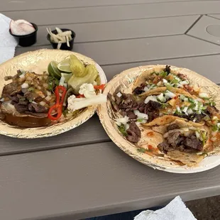 Assortment of tacos