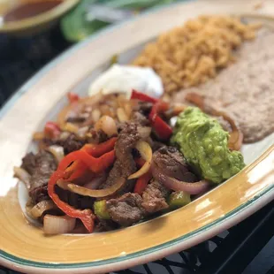 a plate of food on a table