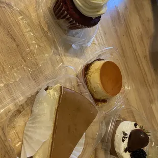 Cheesecake Flan Chocolate Covered Strawberry