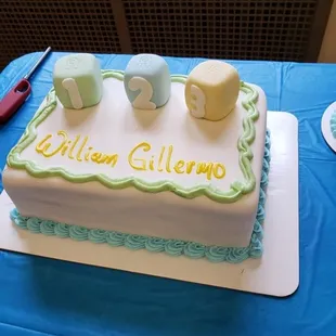 a baby shower cake