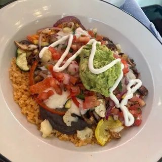 GRILLED VEGGIE BURRITO BOWL