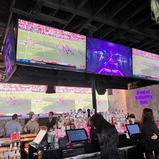 Multiple tv screens