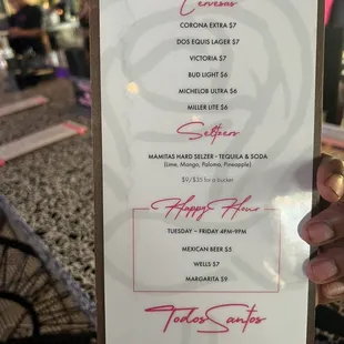 Happy Hour Menu