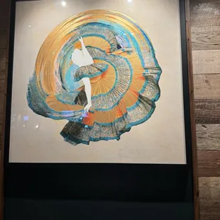 Artwork in restaurant