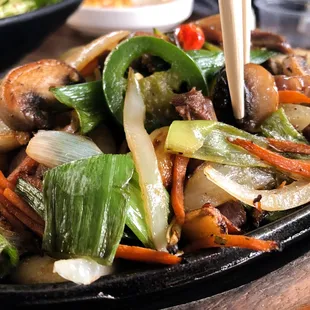 Chicken gizzard w/ veggies