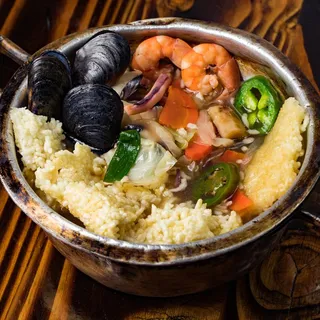 Seafood Soup with Sizzling Rice