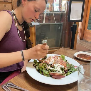 My daughter loves her Farmer's Salad with Chicken.