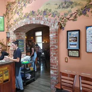 Entry to bar and restaurant