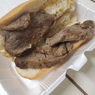 This is the tri tip sandwich for $11.50 - meat and bread.