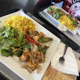 Chicken Kebab Plate so good !! First time &amp; very enjoyable. Sat inside &amp; was served pretty quickly (: recommend