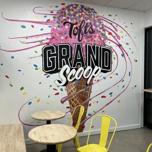 an ice cream cone with sprinkles on it