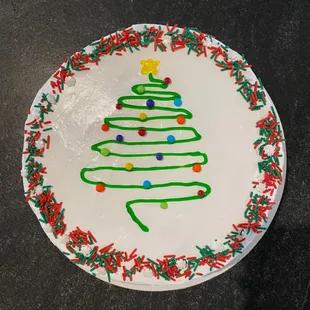 Order a custom ice cream cake with your favorite flavors