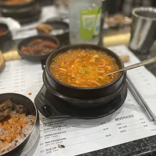 Beef Tofu Soup (Spicy)