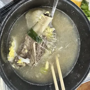 Beef rib soup