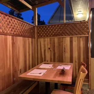 March 2021 outdoor dining