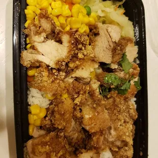Fried Chicken Fillet Rice