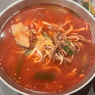 Hand Cut Noodle Beef Soup