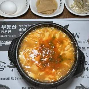 a bowl of hot and sour soup