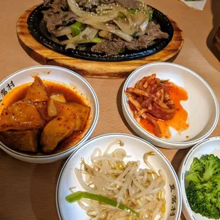 Stir Beef BulGoGi and some of the side dishes