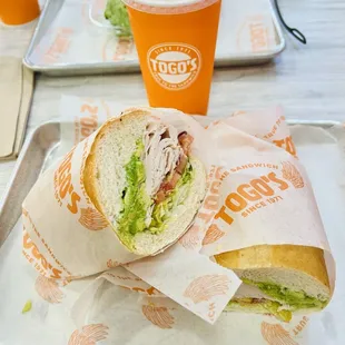 Turkey and avocado sandwiche