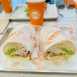 Turkey and avocado sandwich