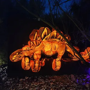 The fall exhibit--glowing pumpkins!